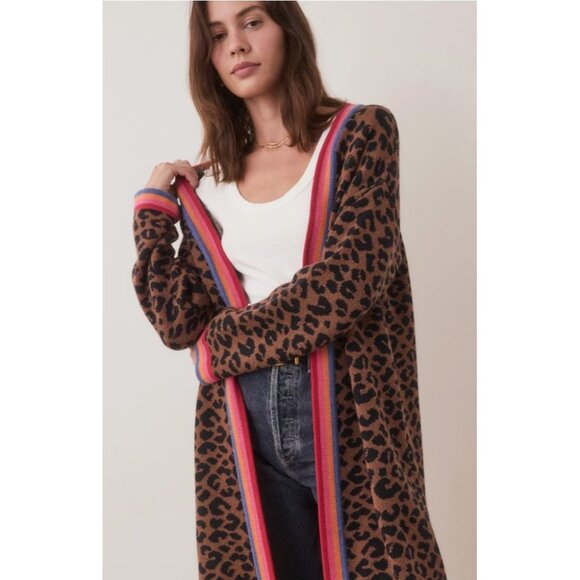 NWT Marine Layer Martha Sweater Coat Leopard Duster Cardigan L/XL Rare! - Picture 15 of 15